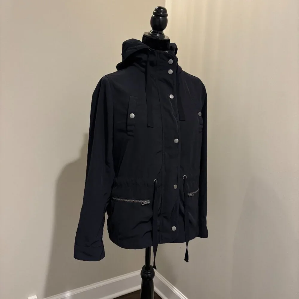 Navy Blue Raincoat | Size Medium - Picture 2 of 10